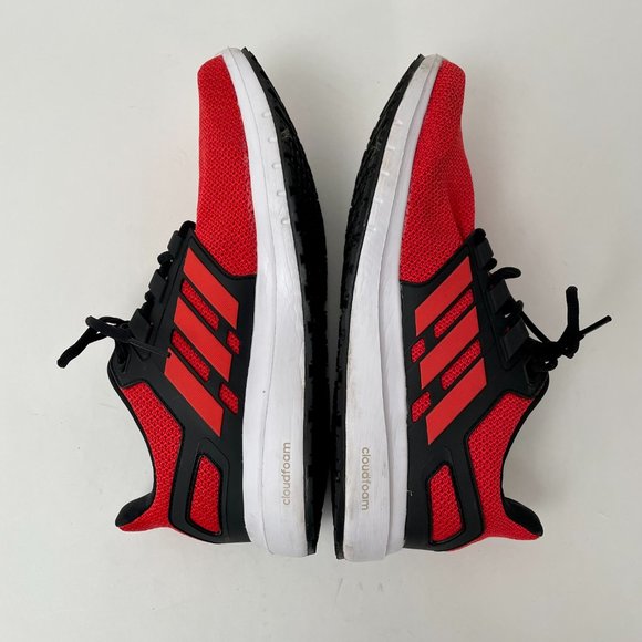 Men's Adidas Energy Cloud 2 Red Black Colourway Runners Sneakers, Size 10.5 - Picture 4 of 10